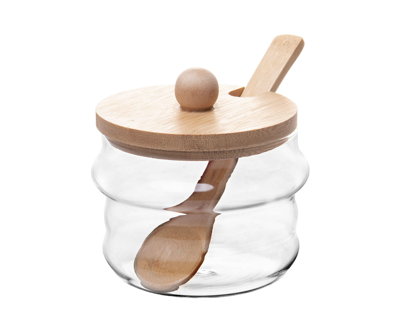 Jogo de Potes com Colher e Rack em Bambu image number 3