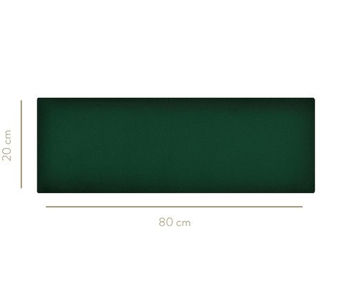 Cabeceira Modular em Veludo Duni Linear - Esmeralda image number 3