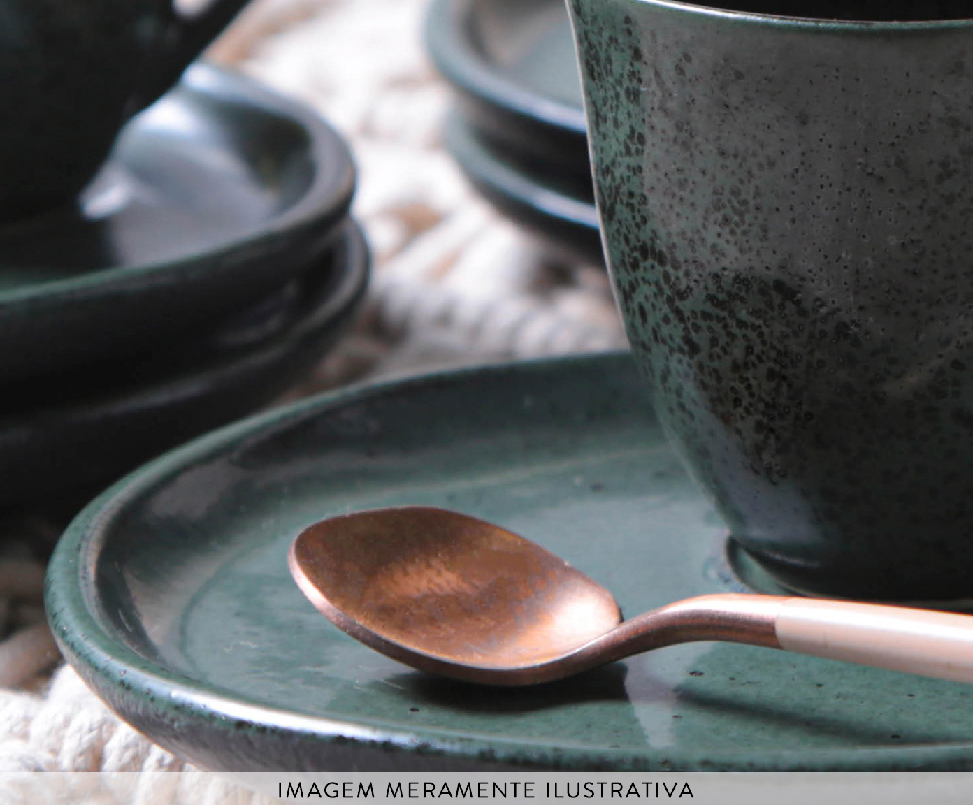 Jogo de X&iacute;caras para Caf&eacute; Descentralizado Bio Greenery Verde - image 1