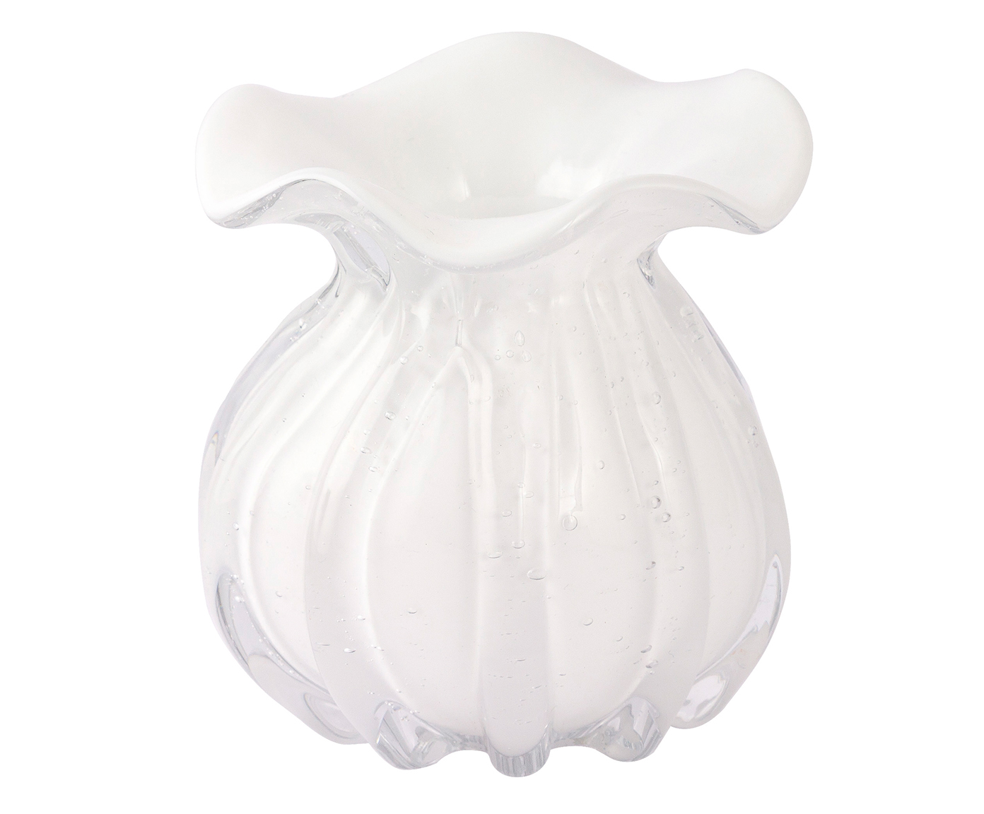 Vaso Murano Trouxinha Veneza Branco - image 0