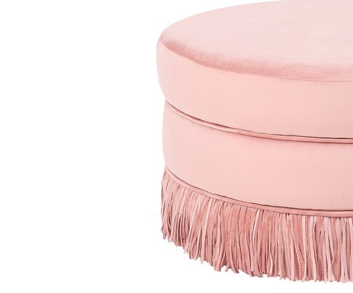 Puff Franja Disco - Rosa image number 1