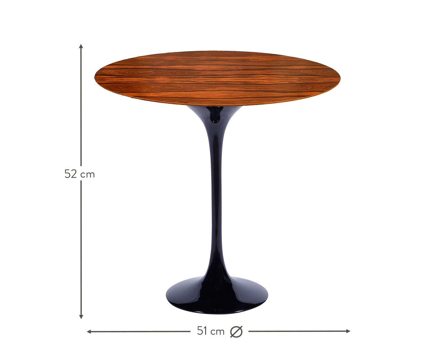 Mesa Saarinen Lateral Pau Ferro Base Preta - image 1