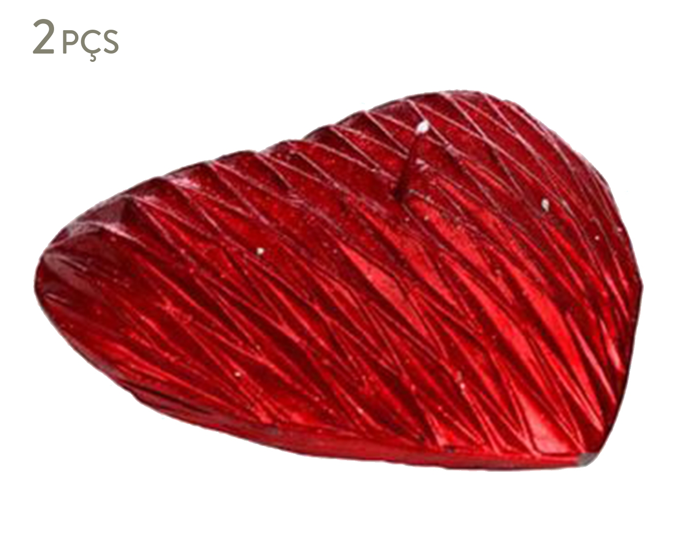 Jogo de Velas Heart Passion Vermelha - image 0