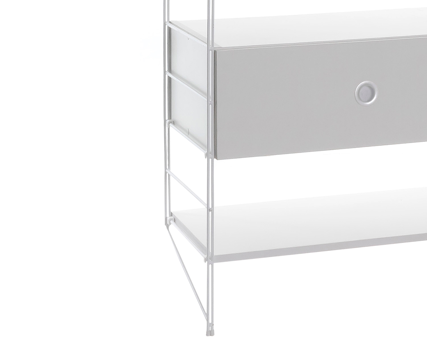 Estante com Arm&aacute;rio e Gaveta Stella Branco - image 1