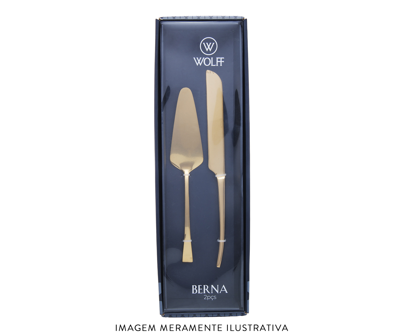 Jogo para Servir Bolo Berna Dourado image number 3