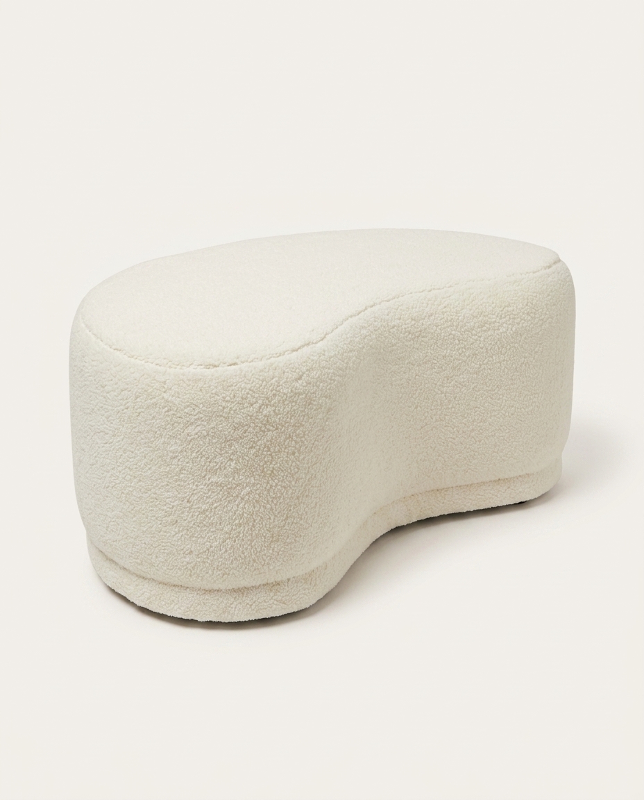 Puff Grand em Boucle Longo Off-White image number 3