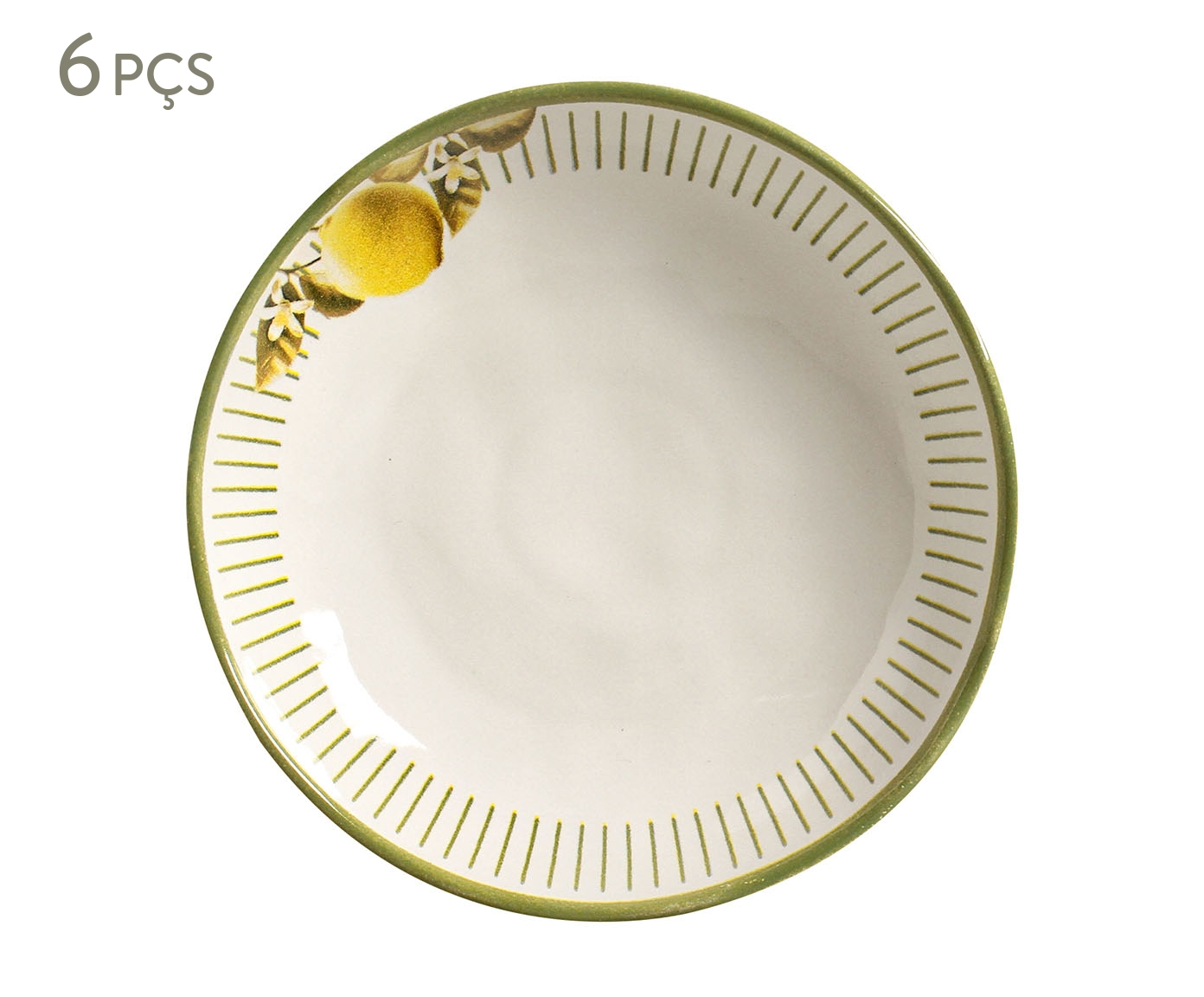 Jogo de Pratos Fundo Bio Lemon Frutas - image 0