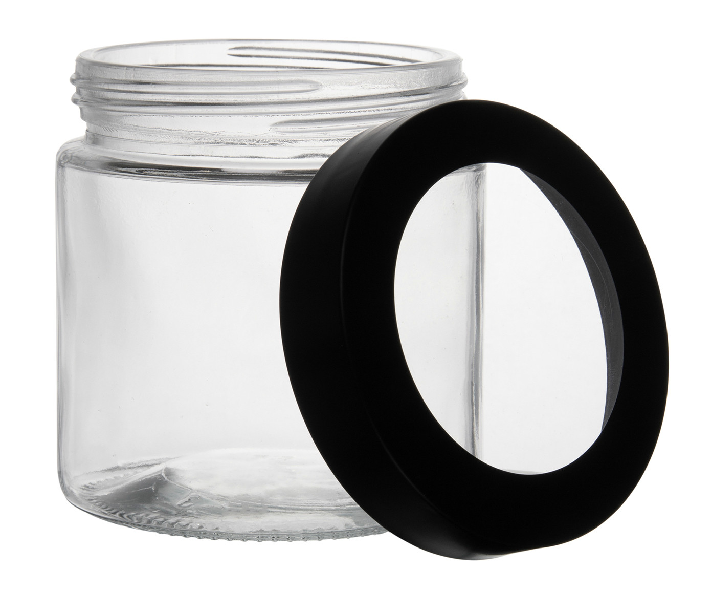 Pote com Visor na Tampa Basic Preto - 880ml - image 1