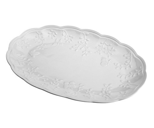 Travessa em Porcelana New Bone Butterfly Flower - image 1