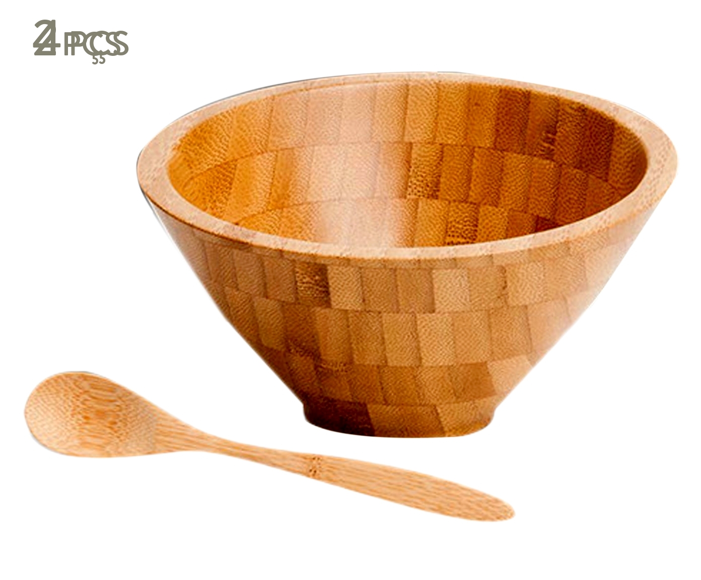 Jogo para Salada em Bambu Amaro - image 0