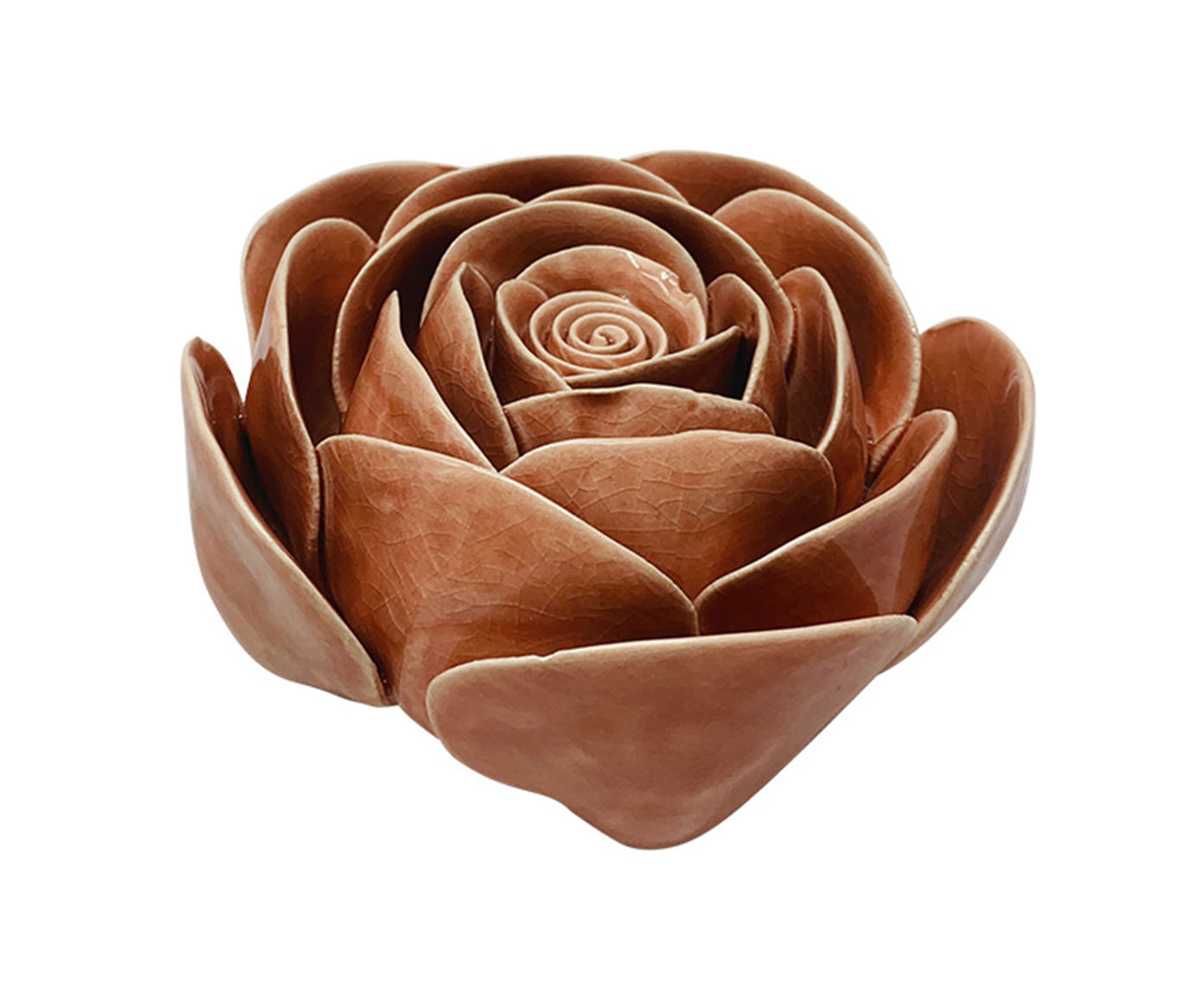 Flor Decorativa em Cer&acirc;mica Gallicas Laranja - image 0
