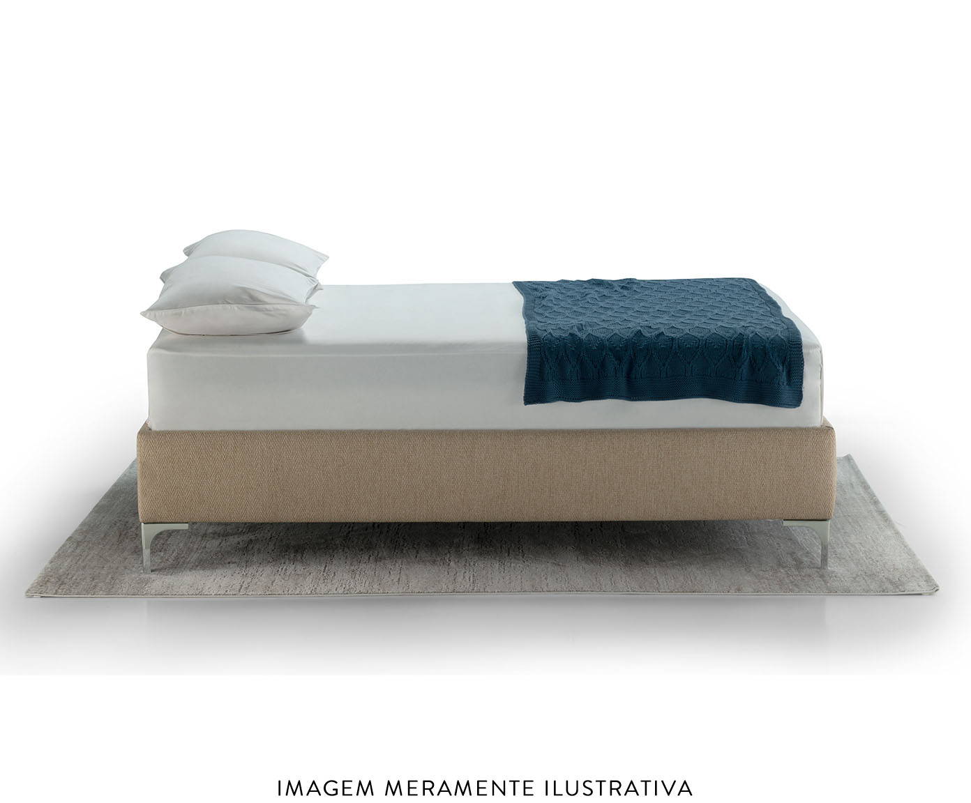 Cama Trento Boucl&ecirc; Marrom image number 2