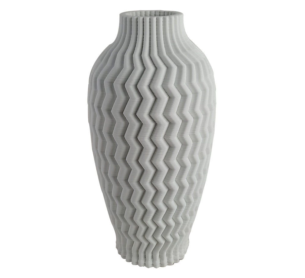 Vaso em Cer&acirc;mica Wavie Branco 3D - image 0
