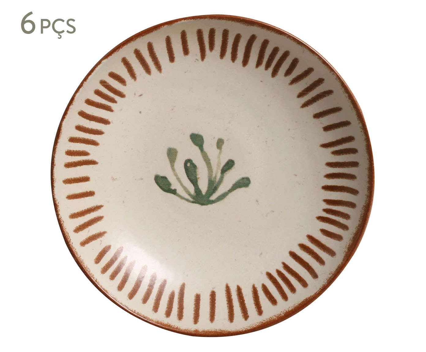 Jogo de Pratos Fundo Coup Stoneware Magari Floral - image 0