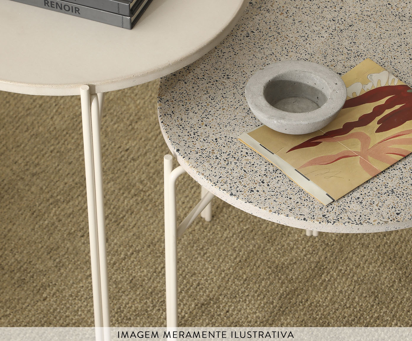 Mesa Lateral Fit Granilite Branco image number 7