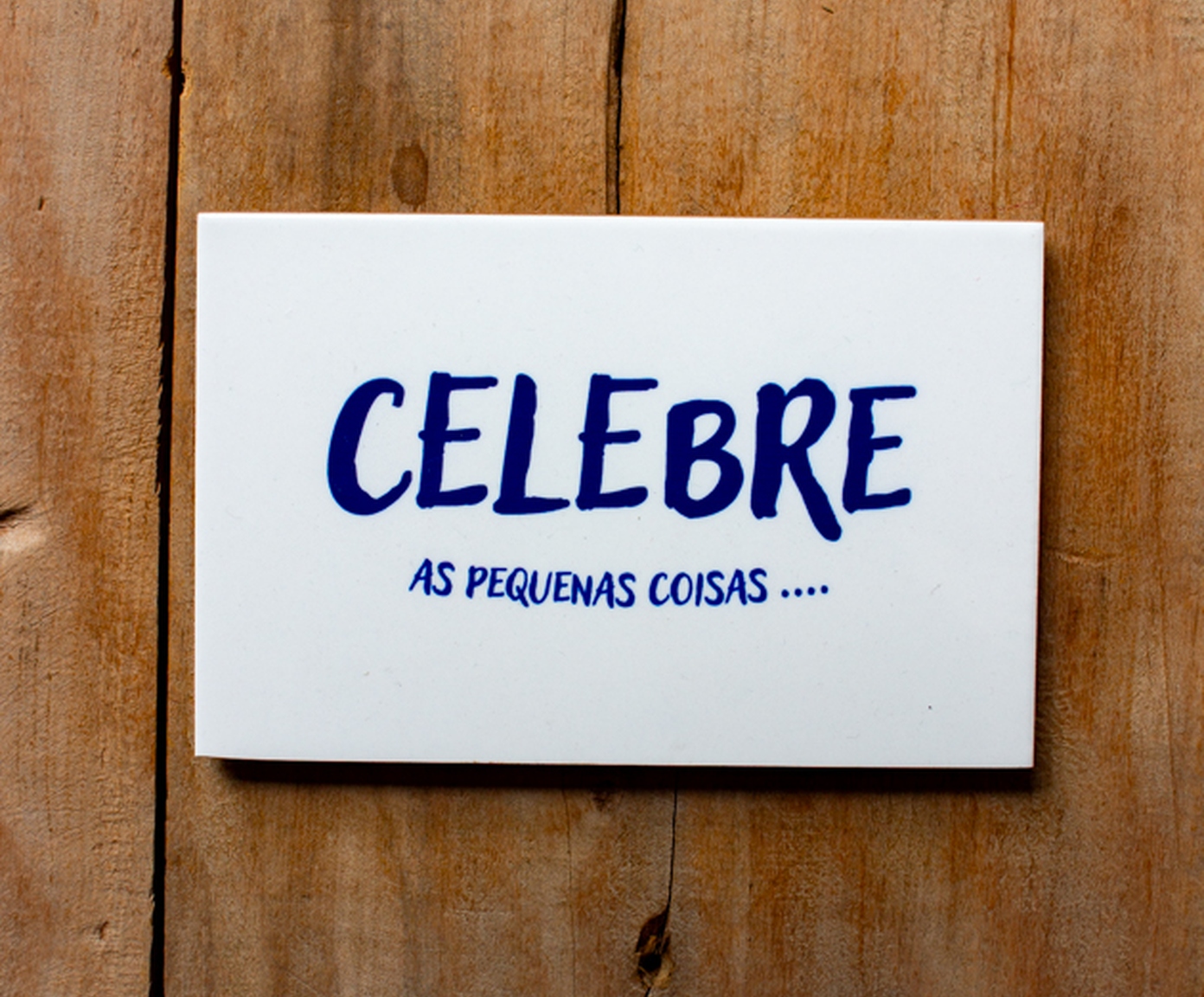Azulejo Decorativo "Celebre As Pequenas Coisas" - image 1