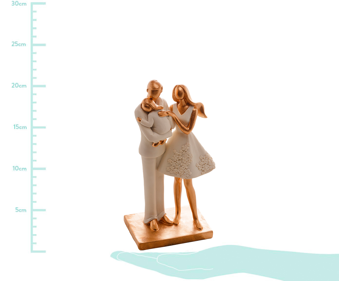 Escultura em Resina Fam&iacute;lia - Branco image number 5