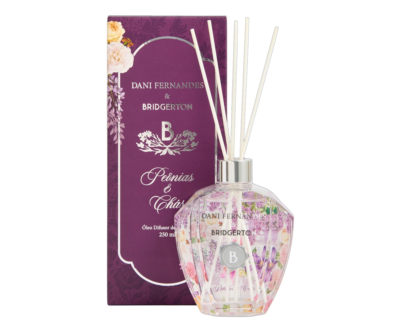 &Oacute;leo Difusor de Aromas Pe&ocirc;nias e Ch&aacute;s - image 0