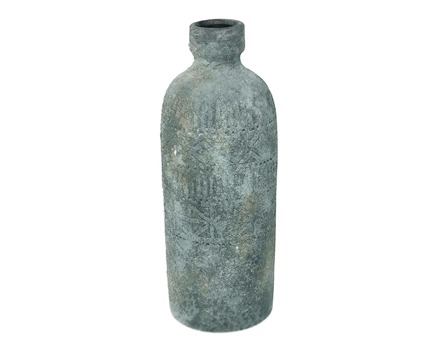 Vaso em Cer&acirc;mica Texturizado Longo I Cinza - image 0