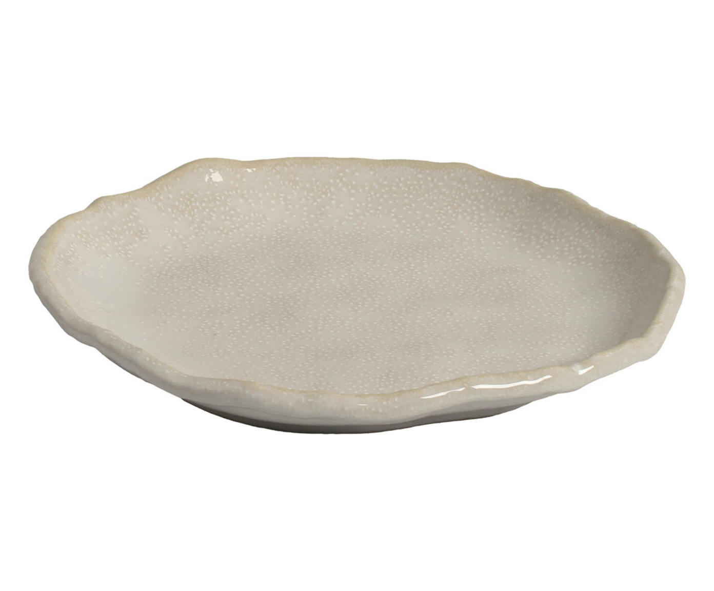 Jogo de Pratos para Sobremesa Org&acirc;nico Eco Stone Arenito Branco - image 1
