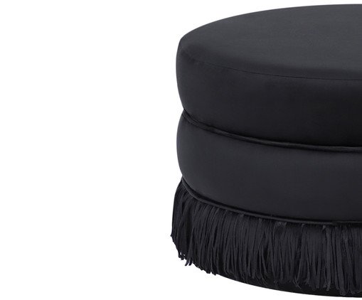 Puff Franja Disco - Preto image number 1