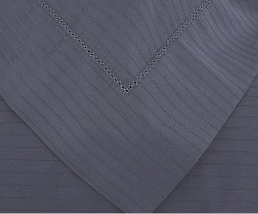 Fronha Damask Stripes Chumbo - image 1