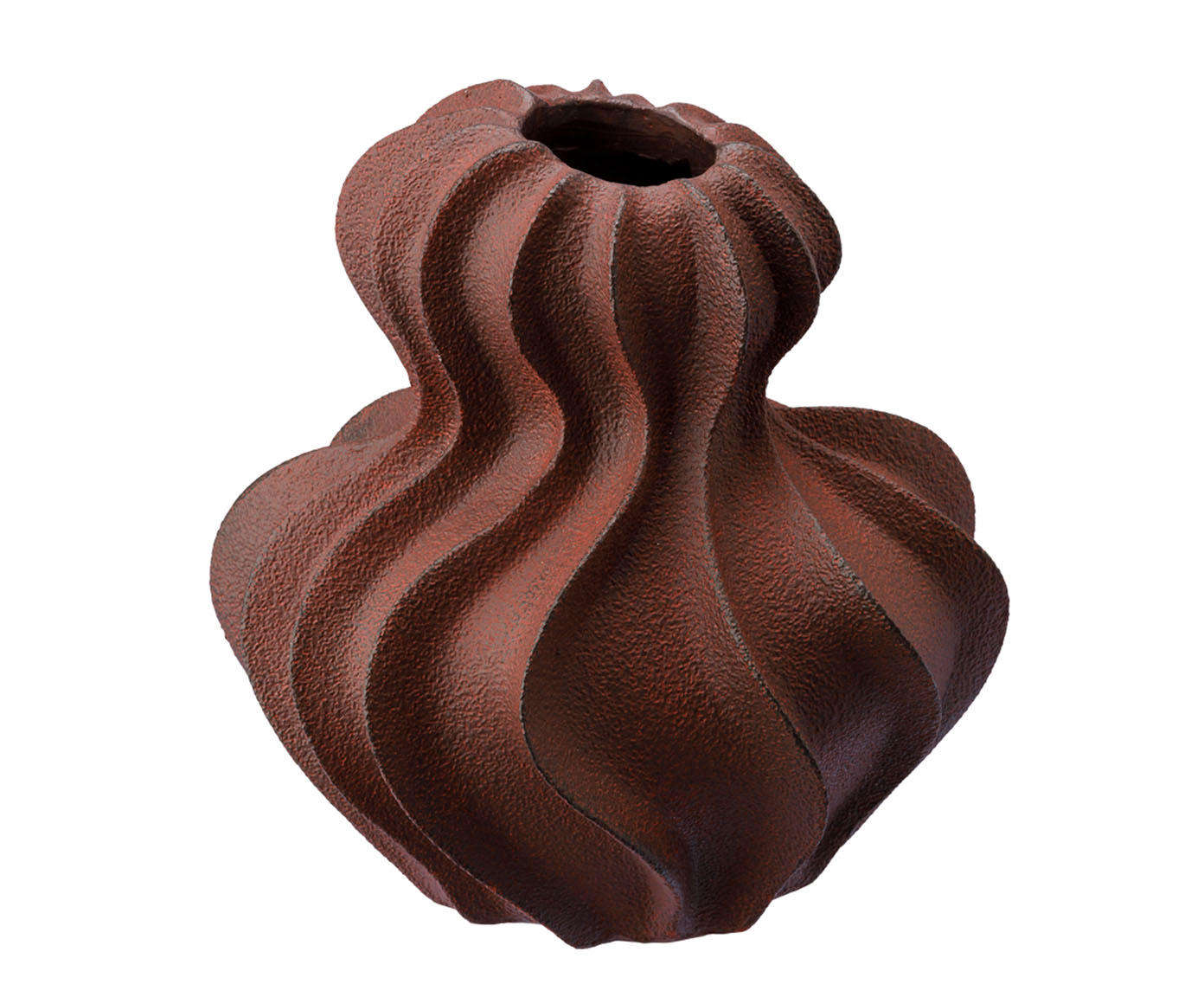 Vaso Cer&ecirc;mico Ondas marrom - image 0