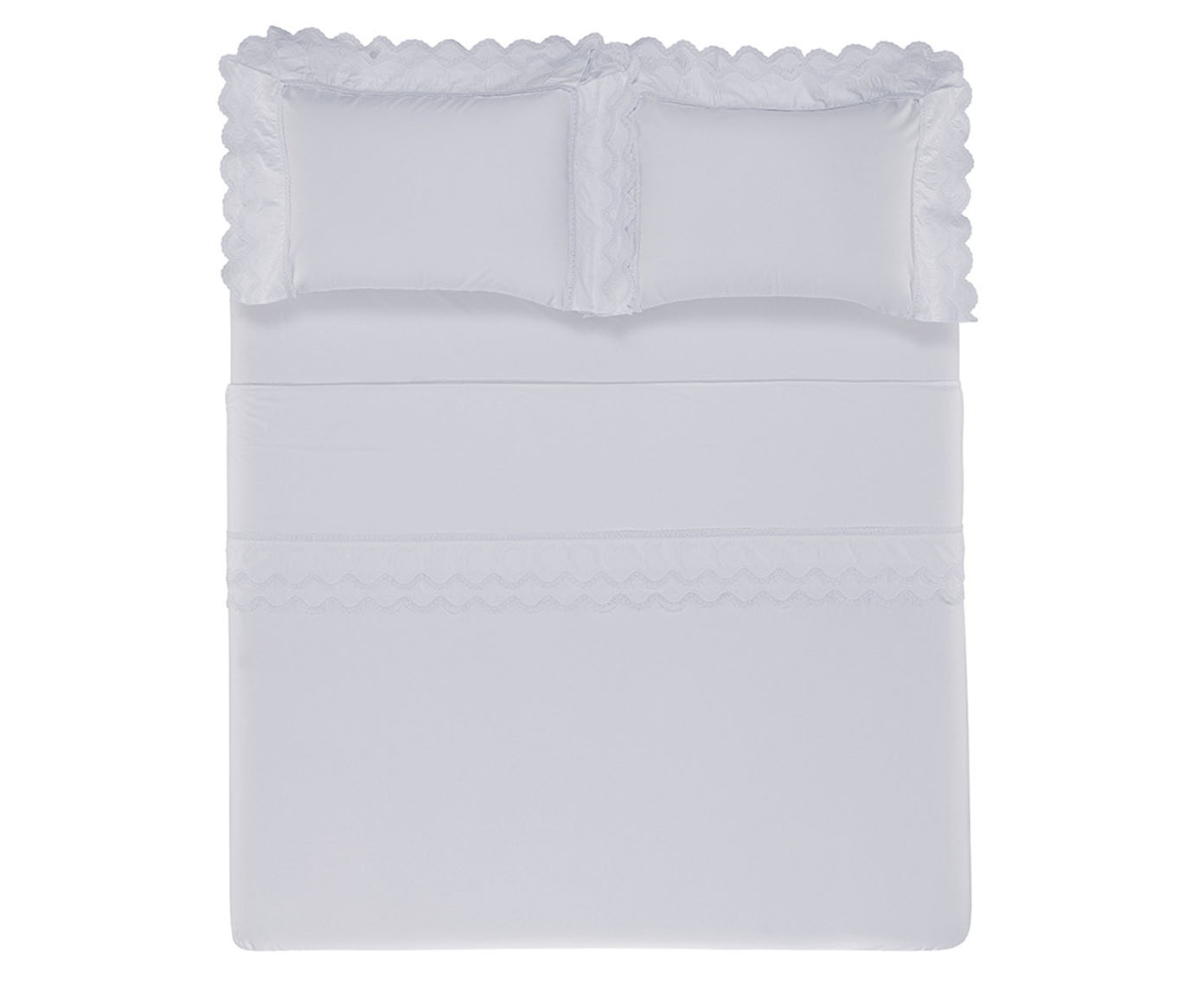 Jogo de Len&ccedil;ol Romanza Branco 300 Fios - image 1