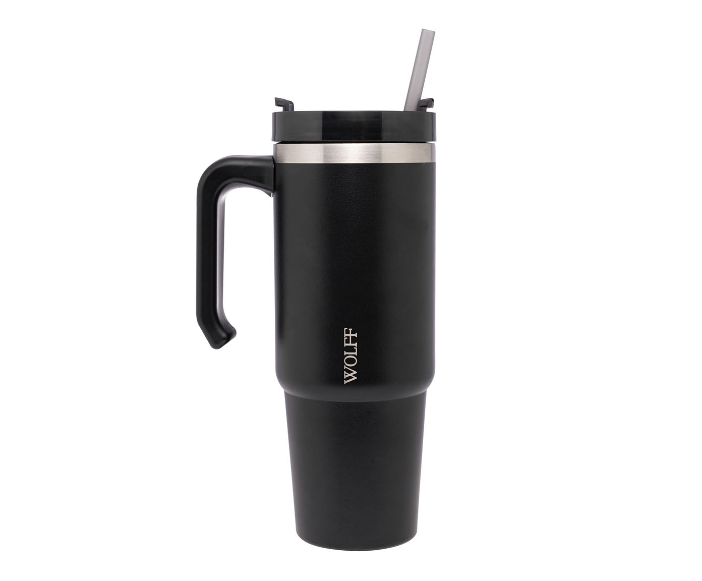 Caneca T&eacute;rmica com Parede Dupla Slimterm Preta - image 0