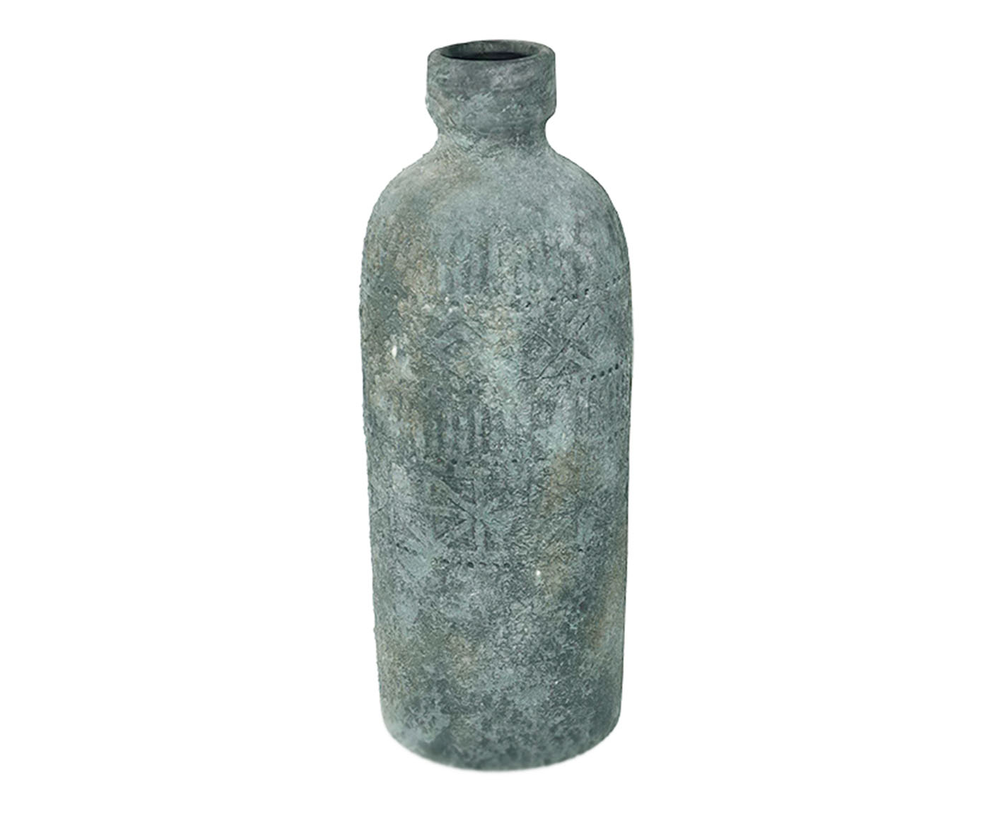 Vaso em Cer&acirc;mica Texturizado Longo II Cinza - image 0