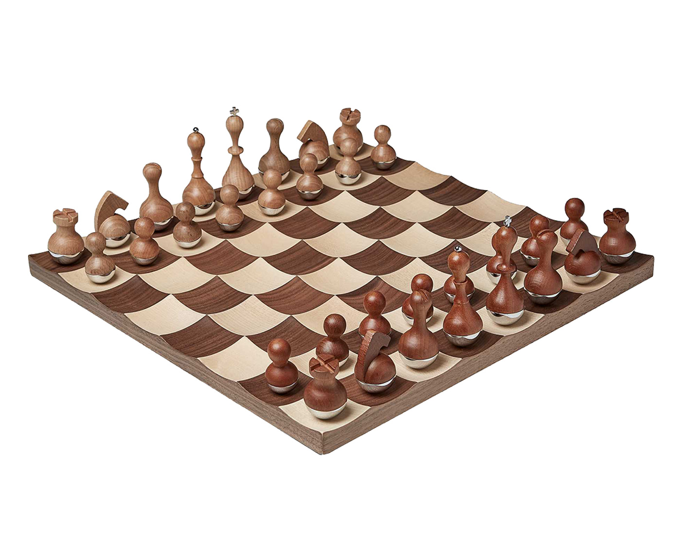 Jogo de Xadrez Myni - Marrom - image 0