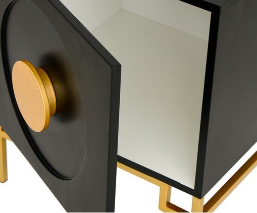 Mesa de Cabeceira Cerchio D'Oro - Preto image number 4