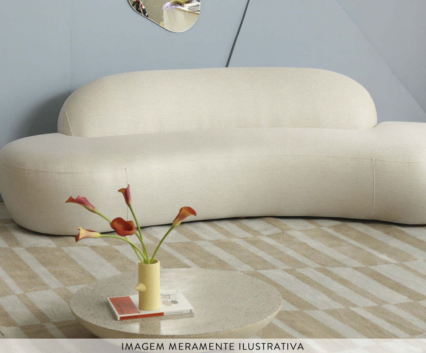 Mesa Lateral Alta Brut em Granilite -  Branco image number 10