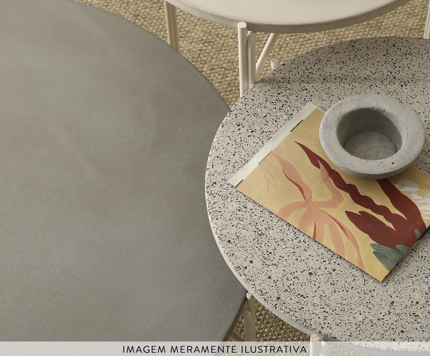 Mesa Lateral Fit Granilite Branco image number 8