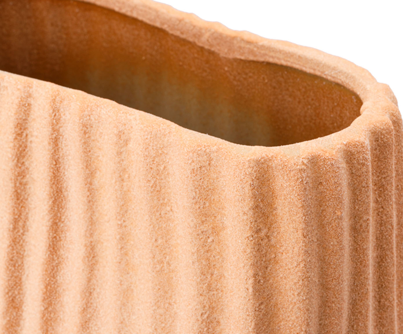 Vaso Cer&ecirc;mico Listras Marrom image number 2