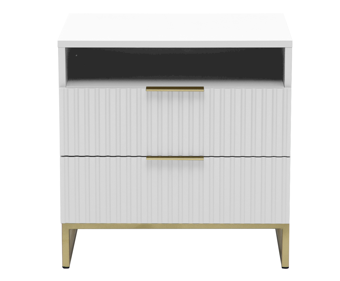 Mesa de Cabeceira Ondulada Branco - image 1