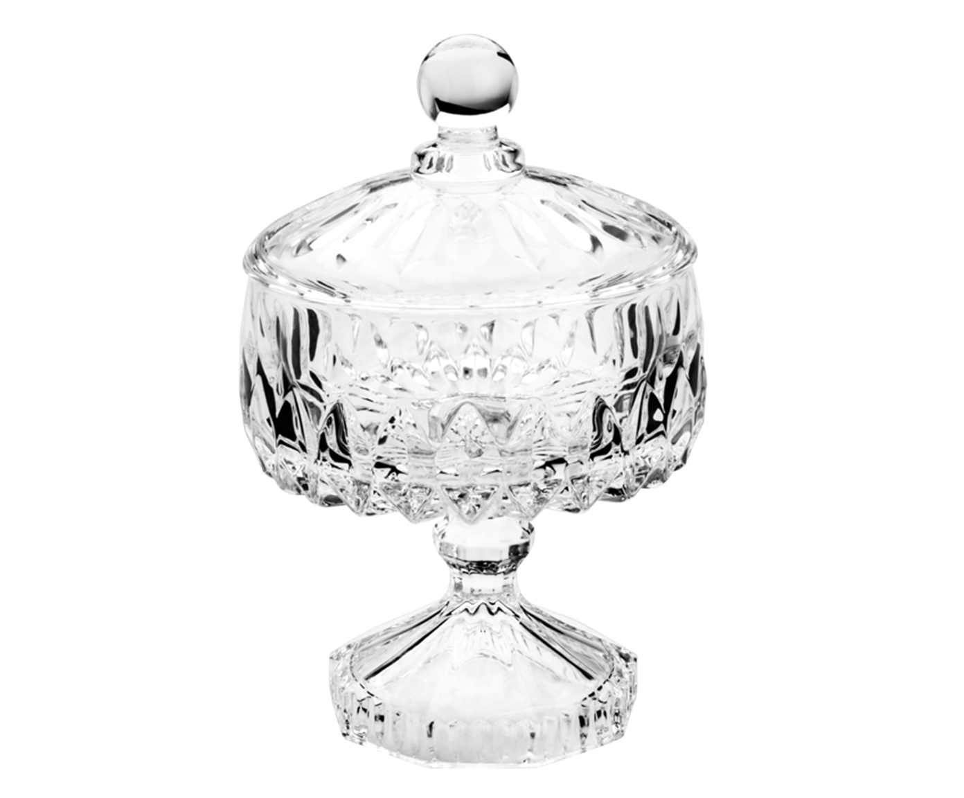 Pote Decorativo em Cristal Louise Transparente - image 0