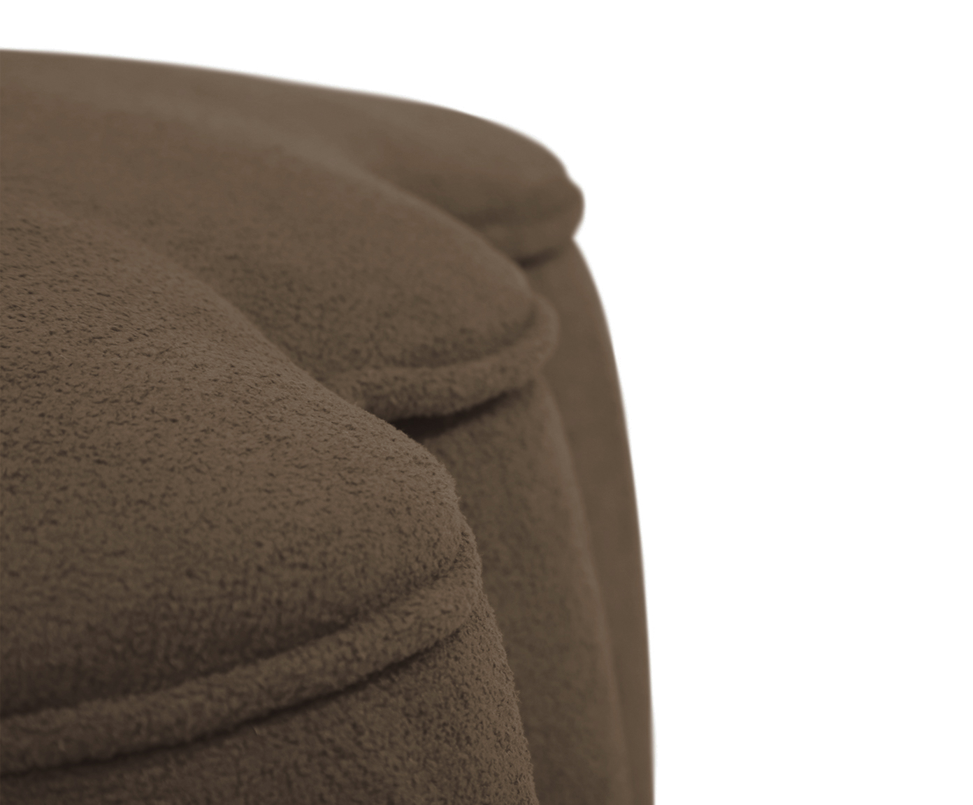 Puff Quadrado Boucle Pitanga Canela image number 4