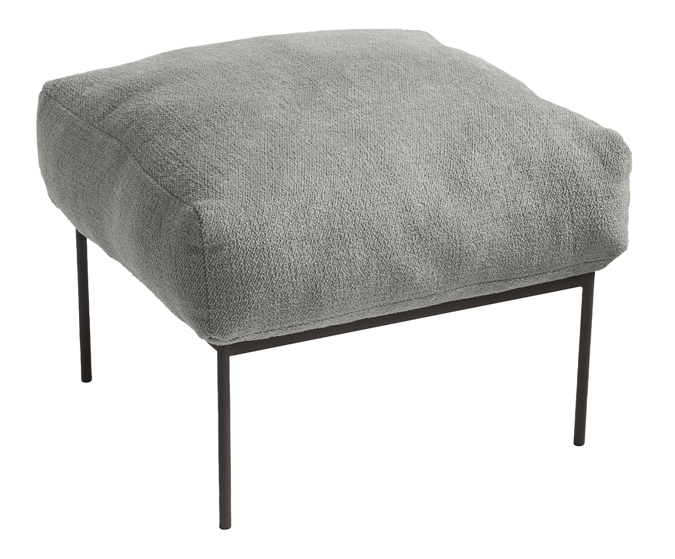 Pufe Asa Boucl&eacute; Cinza - image 0