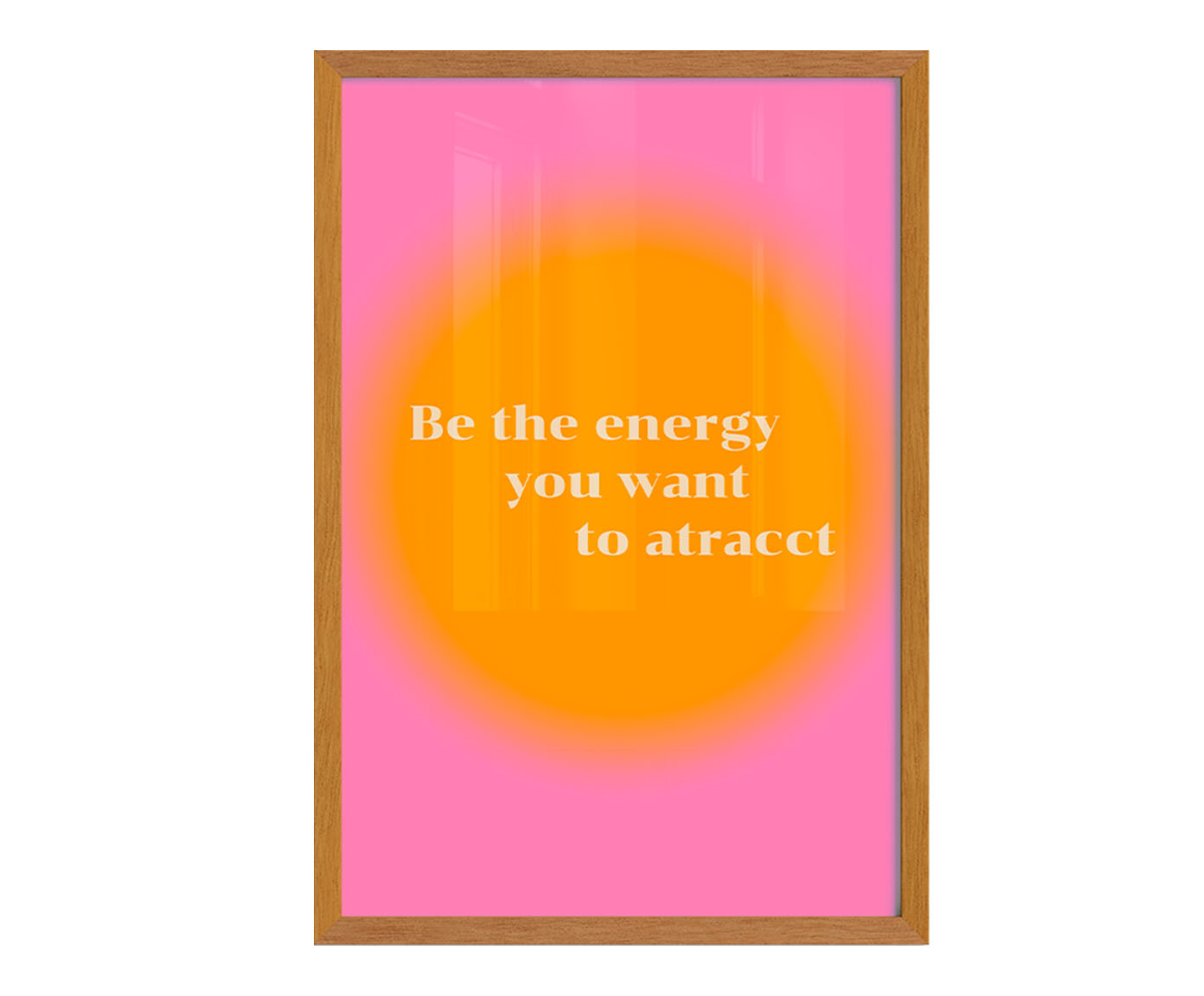 Quadro Energy com Moldura em Madeira - image 0