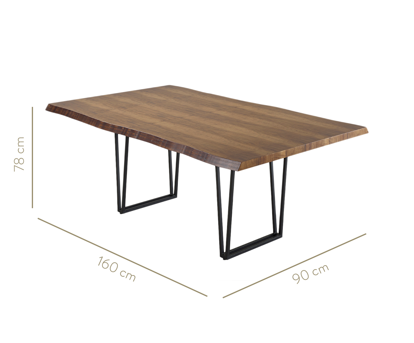 Mesa de Jantar Retangular Prancha - Imbuia Natural - image 1