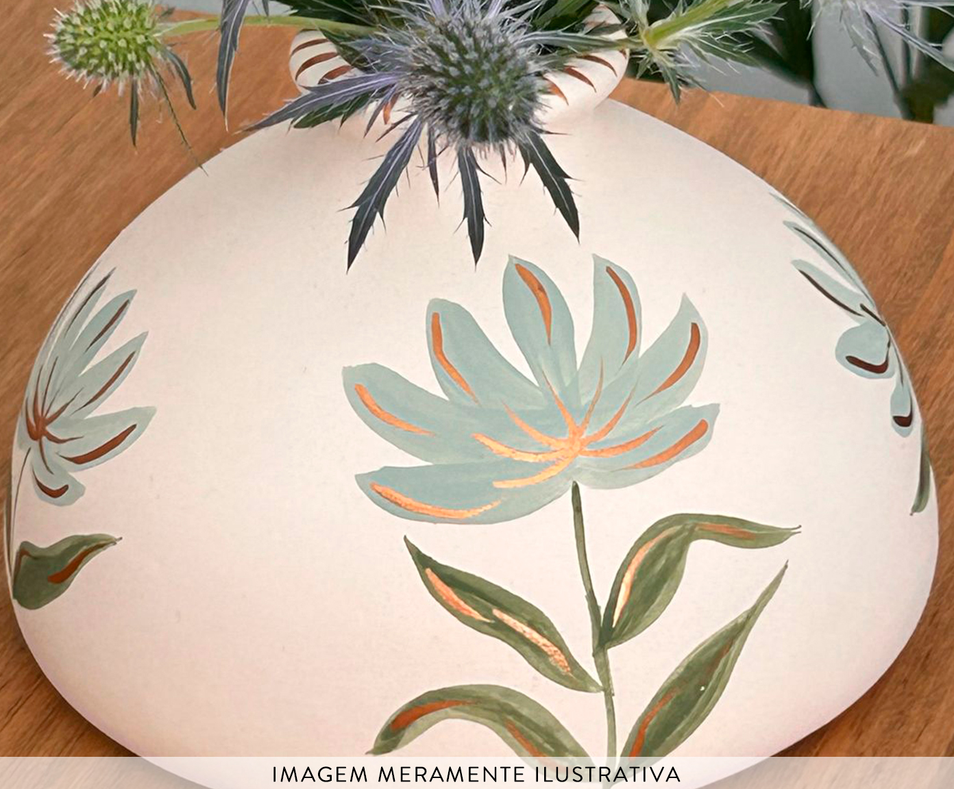 Vaso Peso Flowers Verde - image 1