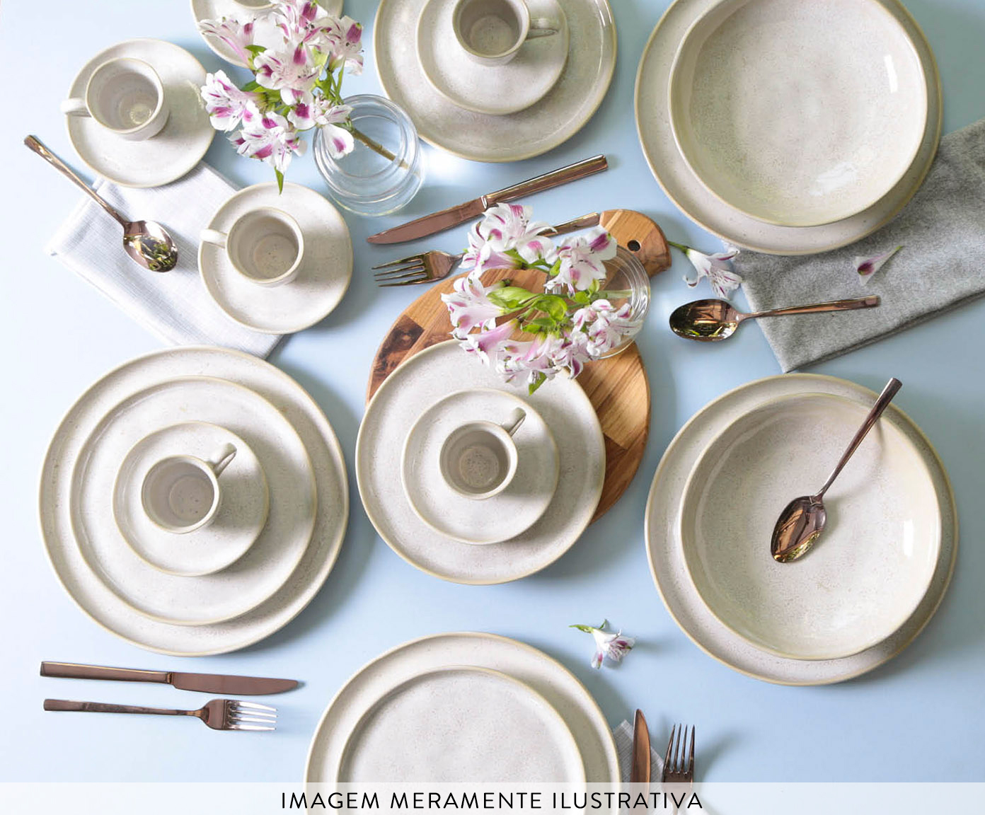 Conjunto com 6 Pratos de Sobremesa Bio Latte image number 2
