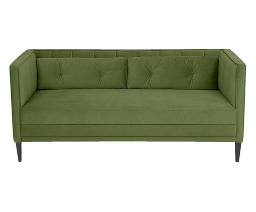 Sof&aacute; Day Bed Bergamo em Veludo - Verde - image 0