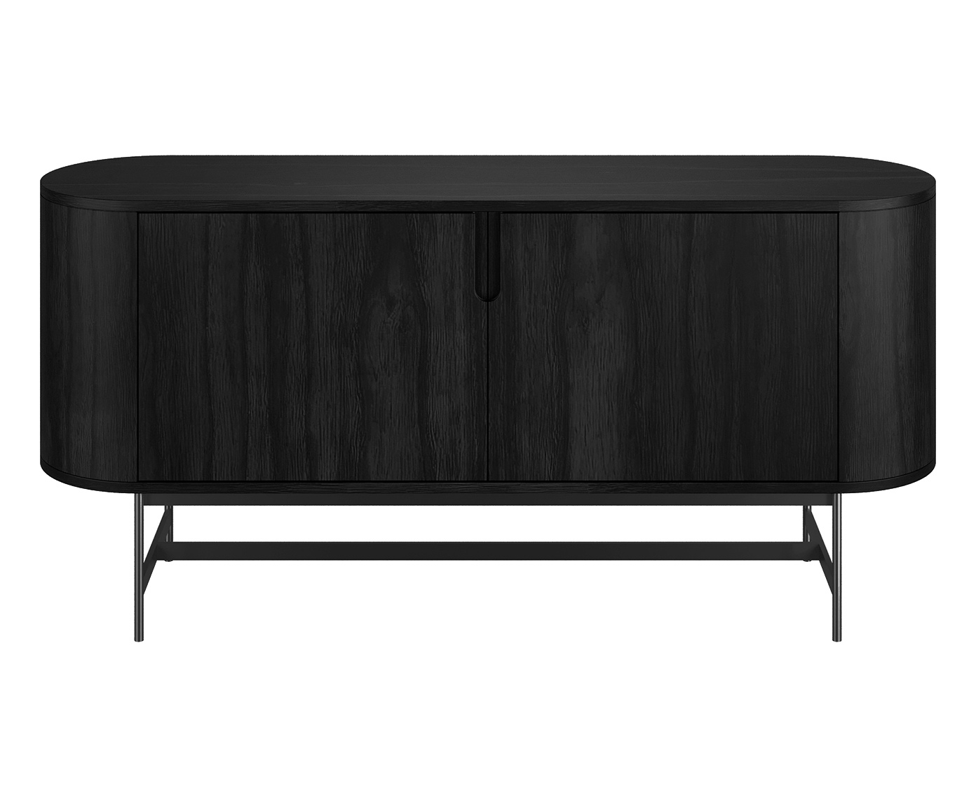 Buffet Curvo Evy &Eacute;bano e Preto - image 0