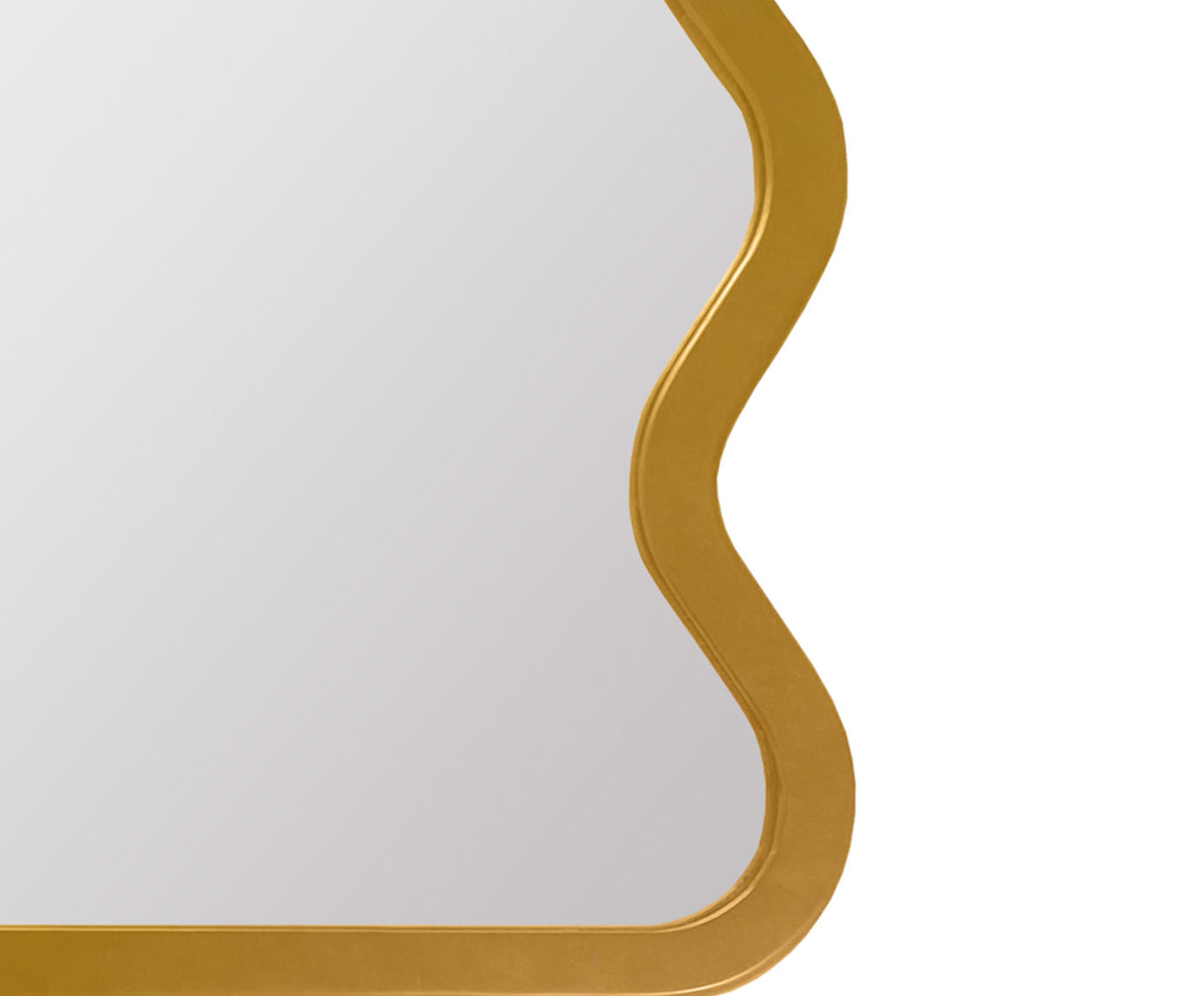 Espelho de Parede Wave Org&acirc;nico Dourado image number 3