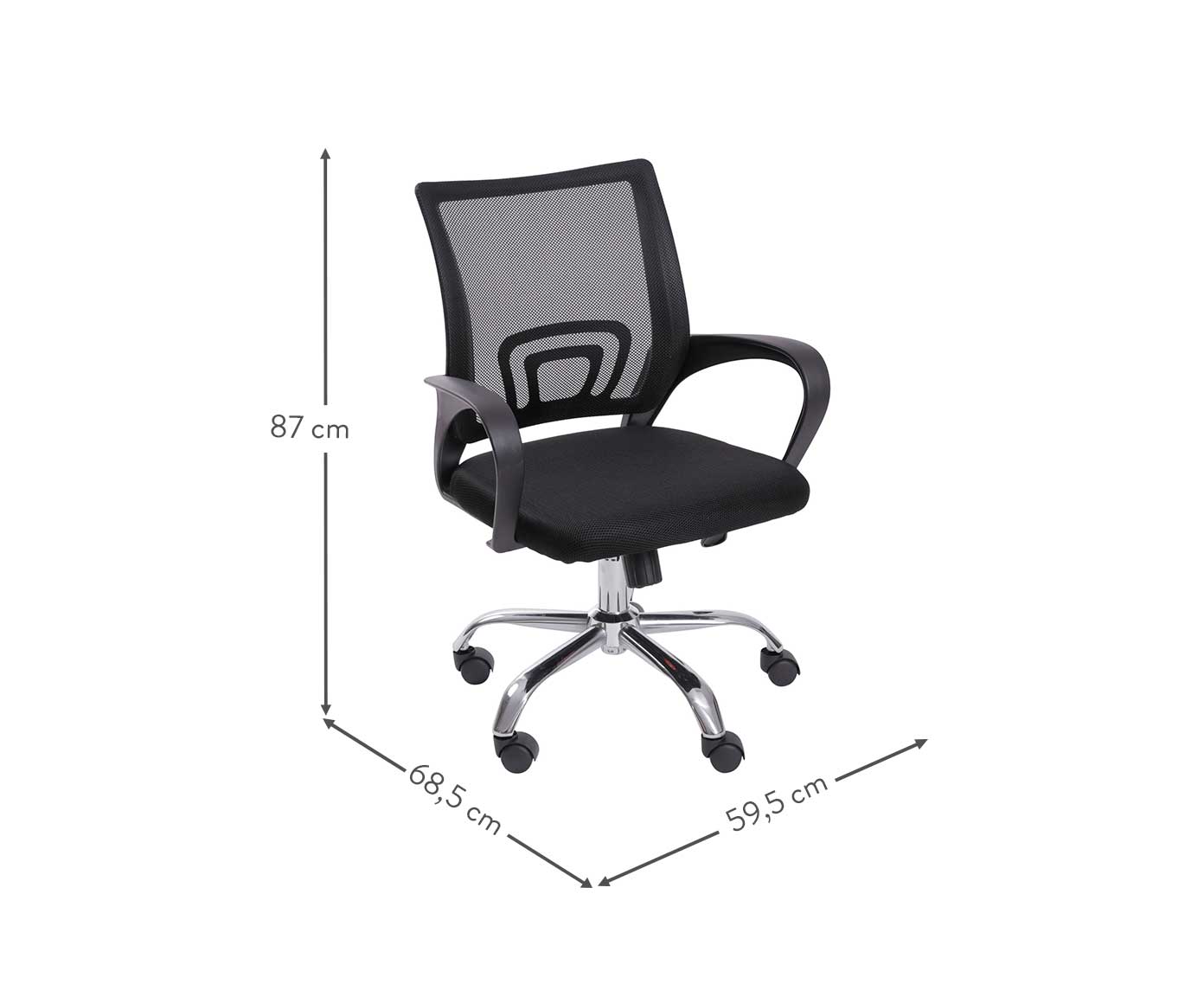 Cadeira Office Tok sem relax - Preto image number 3