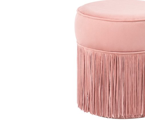 Puff Franja Simples - Rosa image number 1