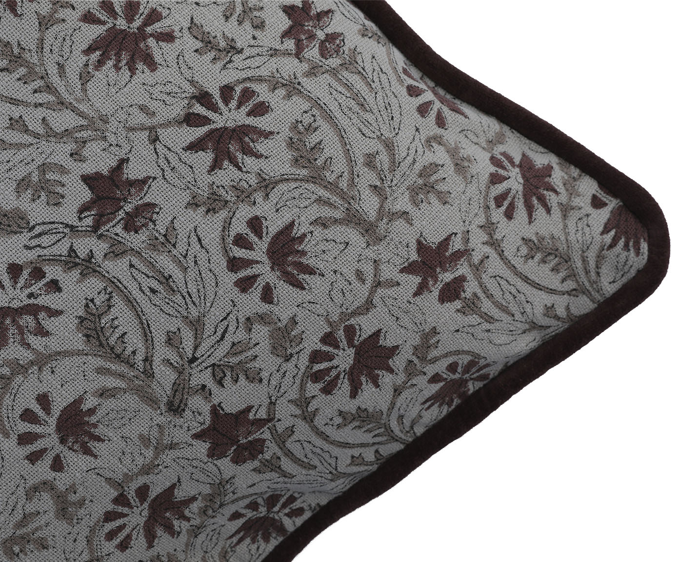 Capa de Almofada Vanya Off-White e Bord&ocirc; - image 1
