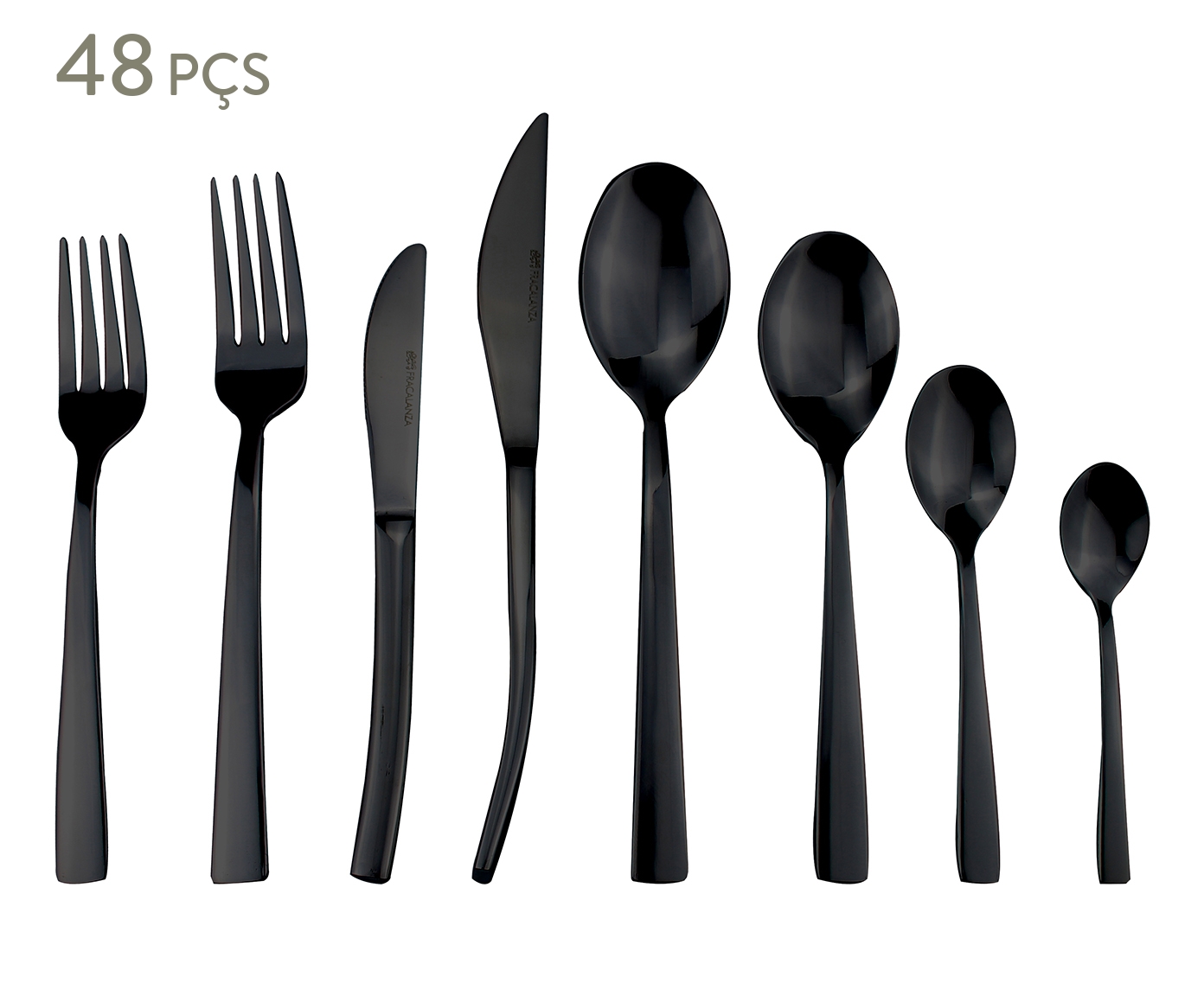 Faqueiro em Inox Ravel Preto - image 0